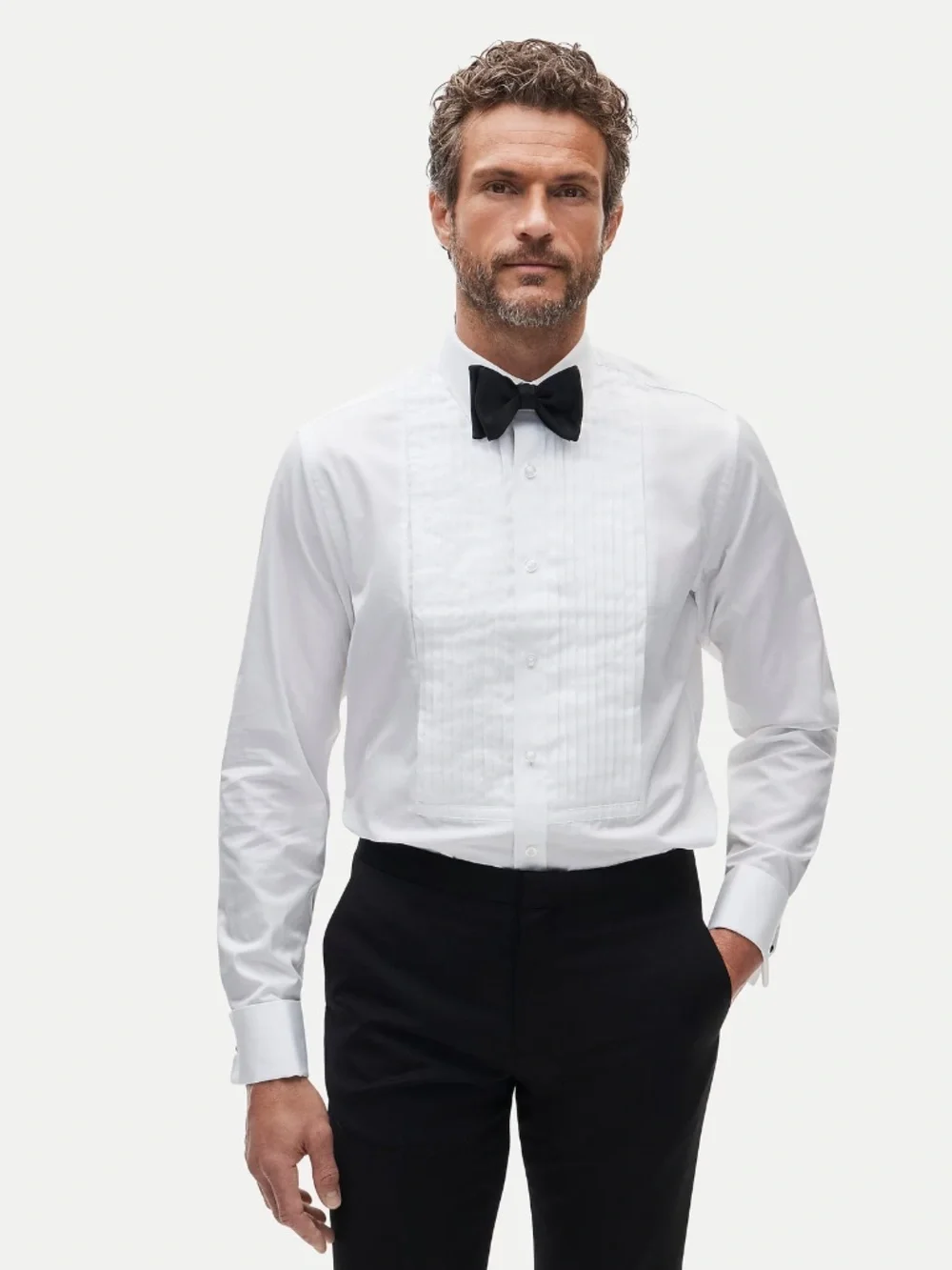 JCREW Size 16 / 35 Ludlow Pleated-Bib Tuxedo Shirt in White $168 BN777